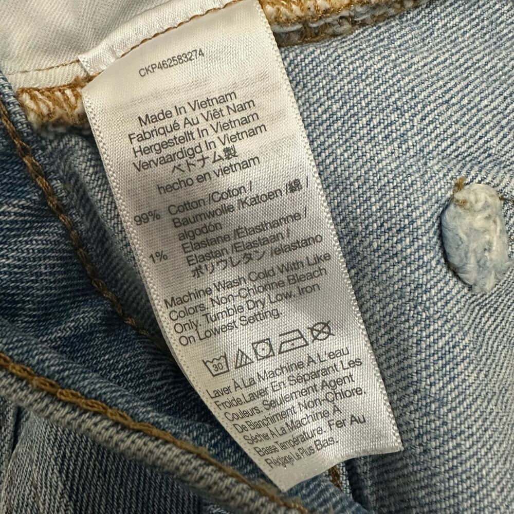 MADEWELL The Perfect Jean Short Blue Distressed Cut Off HR Grunge - Picture 9 of 11